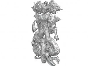 goku bas-relief 3 cnc 3D Print Model
