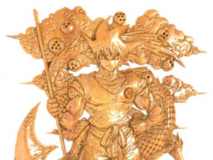 goku bas-relief 3 cnc 3D Print Model