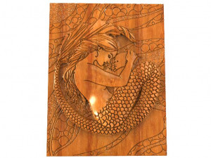 mermaid with her baby cnc Modelo de Impressão 3D