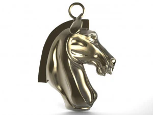 horse pendant 4 3D Print Model