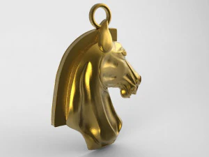 horse pendant 4 3D Print Model