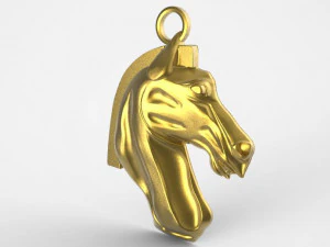 horse pendant 4 3D Print Model