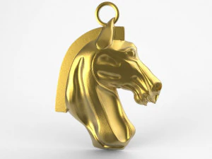 horse pendant 4 3D Print Model