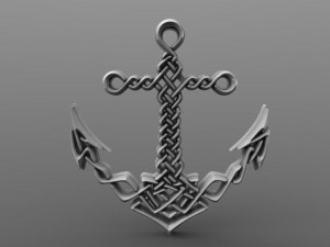 celtic anchor 3D Print Model
