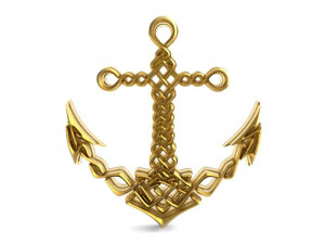 celtic anchor 3Dプリントモデル