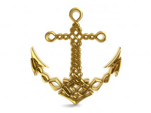 celtic anchor 3D Print Model