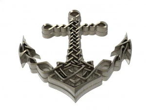 celtic anchor 3D Print Model