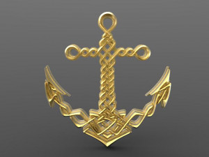celtic anchor 3Dプリントモデル
