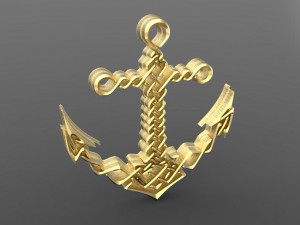 celtic anchor 3Dプリントモデル