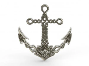 celtic anchor 3D Print Model