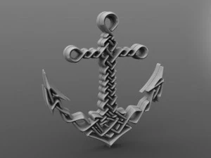 celtic anchor 3D Print Model
