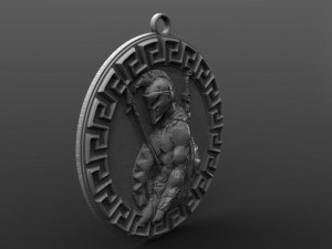 spartan pendant 10 3Dプリントモデル