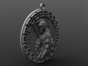 spartan pendant 10 3D Print Model