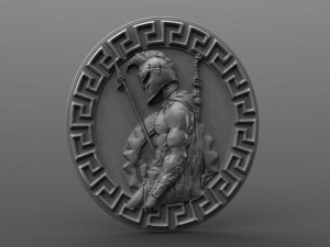 spartan pendant 10 3Dプリントモデル