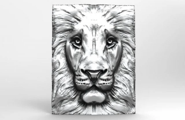 lion 5 cnc 3D Print Model .c4d .max .obj .3ds .fbx .stl .blend 