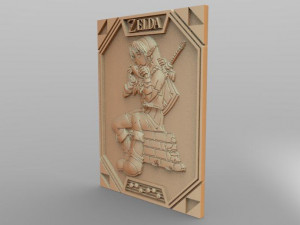 zelda link cnc 3 3D Принт Модель