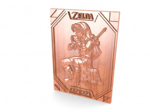 zelda link cnc 3 3D Принт Модель