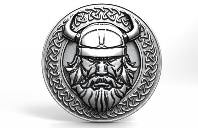 viking pendant 3D Print Model .c4d .max .obj .3ds .fbx .stl .blend 