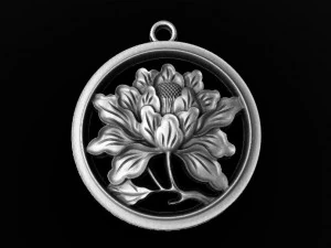 flower pendant 3 3D Print Model