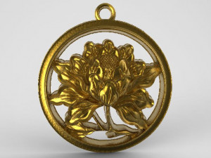 flower pendant 3 3D 打印模型