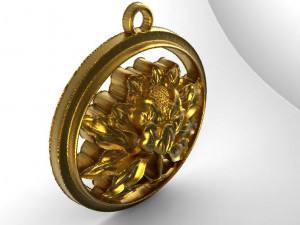 flower pendant 3 3D 打印模型