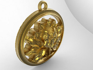 flower pendant 3 3D 打印模型