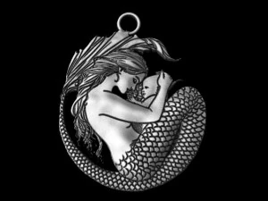 sirena con su bebe Modelo de impresión 3D