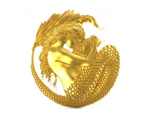 mermaid with her baby 3Dプリントモデル