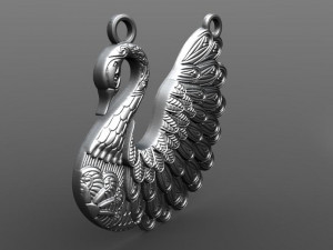 swan pendant 3D Baskı Modeli