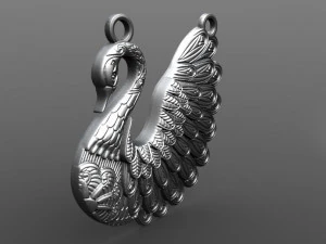 swan pendant 3D Print Model