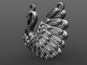 swan pendant 3D Baskı Modeli