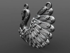 swan pendant 3D Print Model