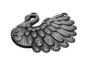 swan pendant 3D Baskı Modeli