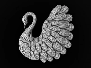 swan pendant 3D Print Model