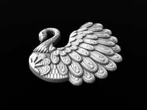 swan pendant 3D Baskı Modeli