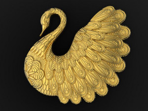 swan pendant 3D Baskı Modeli