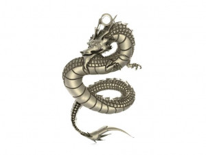 chinese dragon pendant 1 3D Print Model
