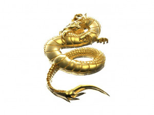 chinese dragon pendant 1 3Dプリントモデル