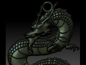 chinese dragon pendant 1 3Dプリントモデル