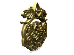 celtic dragons Model Cetak 3D