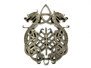 celtic dragons 3D Print Model