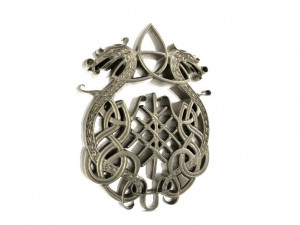 celtic dragons Model Cetak 3D