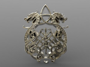 celtic dragons Model Cetak 3D