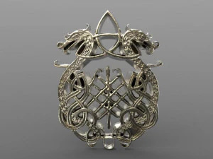 celtic dragons 3D Print Model