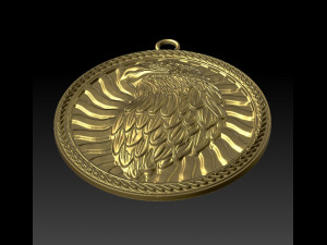 eagle pendant 4 3D प्रिंट मॉडल