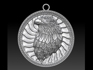 eagle pendant 4 3D प्रिंट मॉडल