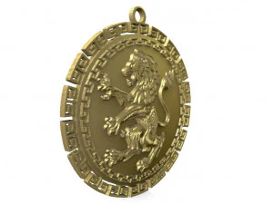 lion pendant 4 3D Print Model