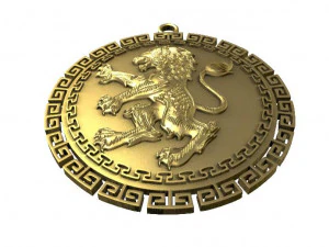 lion pendant 4 3D Print Model