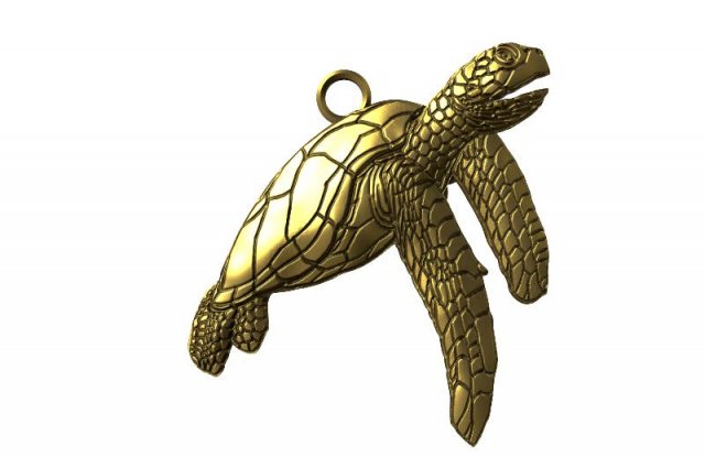 turtle pendant Model Cetak 3D .c4d .max .obj .3ds .fbx .stl .blend 