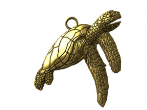turtle pendant 3D 프린트 모델